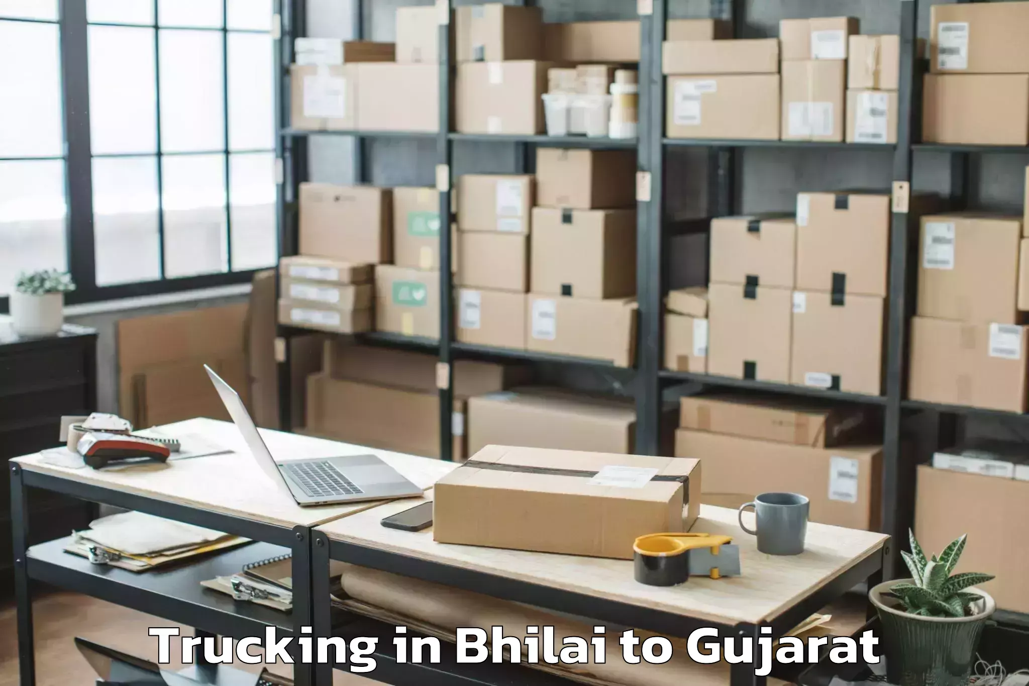 Leading Bhilai to Bodeli Trucking Provider